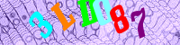 Blue Captcha Image