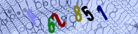 Blue Captcha Image