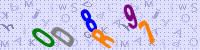 Blue Captcha Image