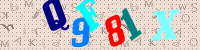Blue Captcha Image