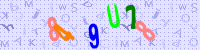 Blue Captcha Image
