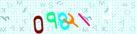 Blue Captcha Image
