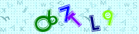 Blue Captcha Image