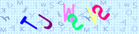 Blue Captcha Image