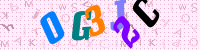 Blue Captcha Image