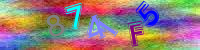 Blue Captcha Image