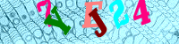 Blue Captcha Image