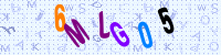 Blue Captcha Image