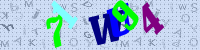Blue Captcha Image