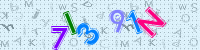 Blue Captcha Image
