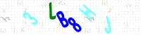 Blue Captcha Image