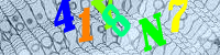 Blue Captcha Image