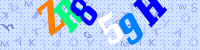 Blue Captcha Image