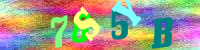 Blue Captcha Image