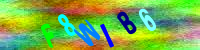 Blue Captcha Image