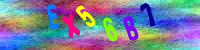 Blue Captcha Image