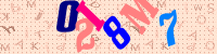 Blue Captcha Image
