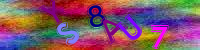 Blue Captcha Image
