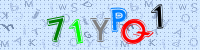 Blue Captcha Image