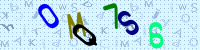 Blue Captcha Image