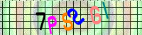 Blue Captcha Image