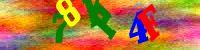 Blue Captcha Image