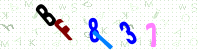 Blue Captcha Image