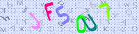 Blue Captcha Image
