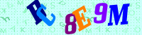 Blue Captcha Image