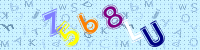 Blue Captcha Image