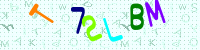Blue Captcha Image