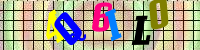 Blue Captcha Image