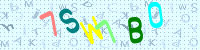 Blue Captcha Image