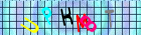 Blue Captcha Image