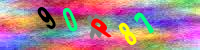 Blue Captcha Image