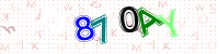 Blue Captcha Image