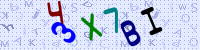 Blue Captcha Image