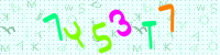 Blue Captcha Image