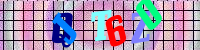 Blue Captcha Image