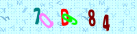 Blue Captcha Image