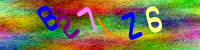 Blue Captcha Image
