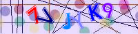 Blue Captcha Image