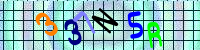 Blue Captcha Image