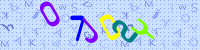 Blue Captcha Image