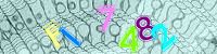 Blue Captcha Image