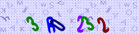 Blue Captcha Image