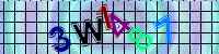 Blue Captcha Image