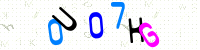 Blue Captcha Image