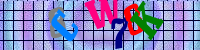 Blue Captcha Image