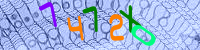 Blue Captcha Image